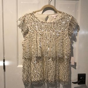 NWT Lauren Conrad sequence top